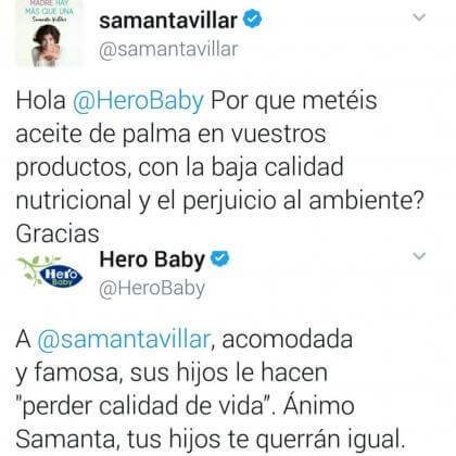 Tweets Hero Baby Samanta Villar