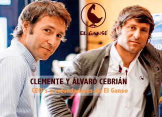 Cofundadores de El Ganso Clemente y Alvaro Cebrian