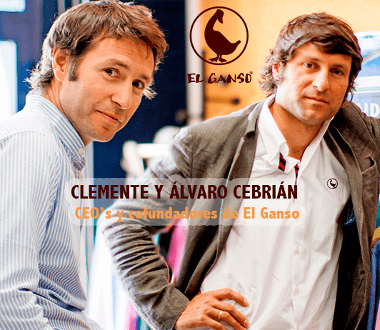 Cofundadores de El Ganso Clemente y Alvaro Cebrian