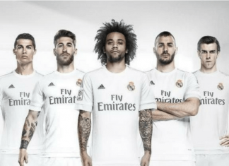 Jugadores Real Madrid con equipación Adidas