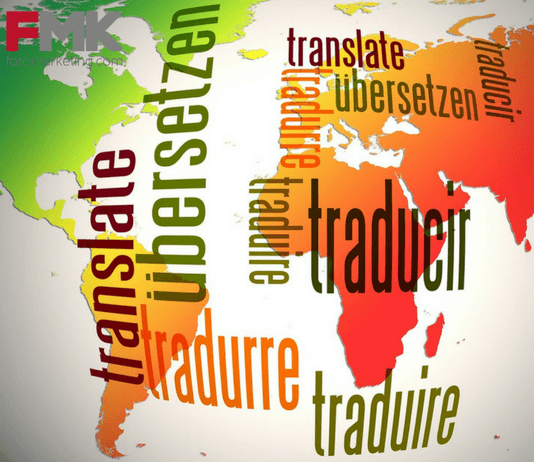 mapa del mundo con textos